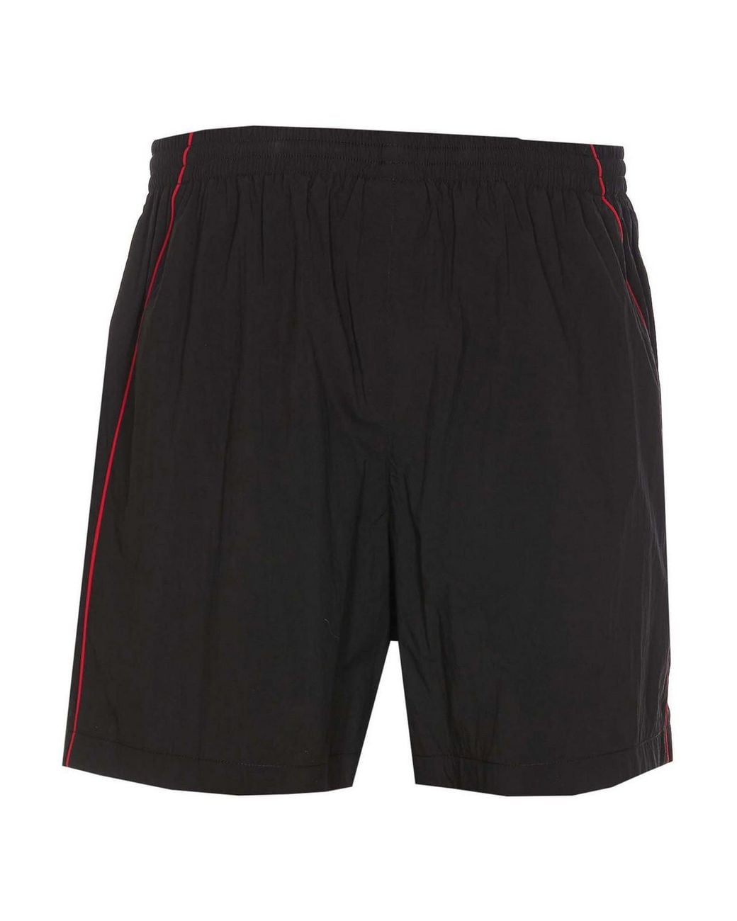Balenciaga Black Lateral Logo Shorts for men