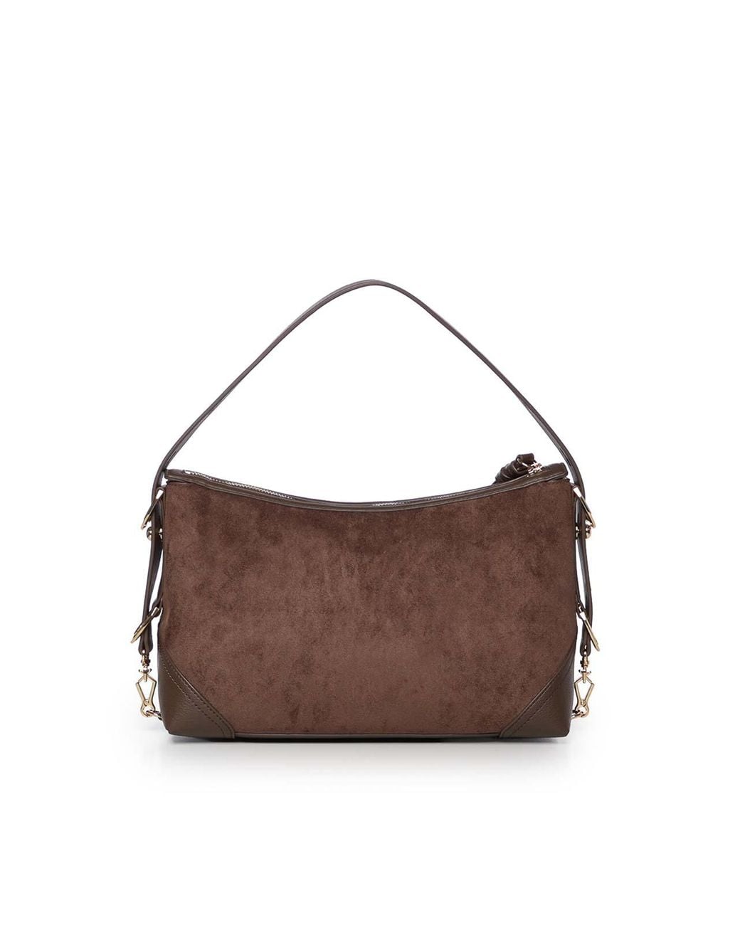 Love Moschino Brown Logo Shoulder Bag
