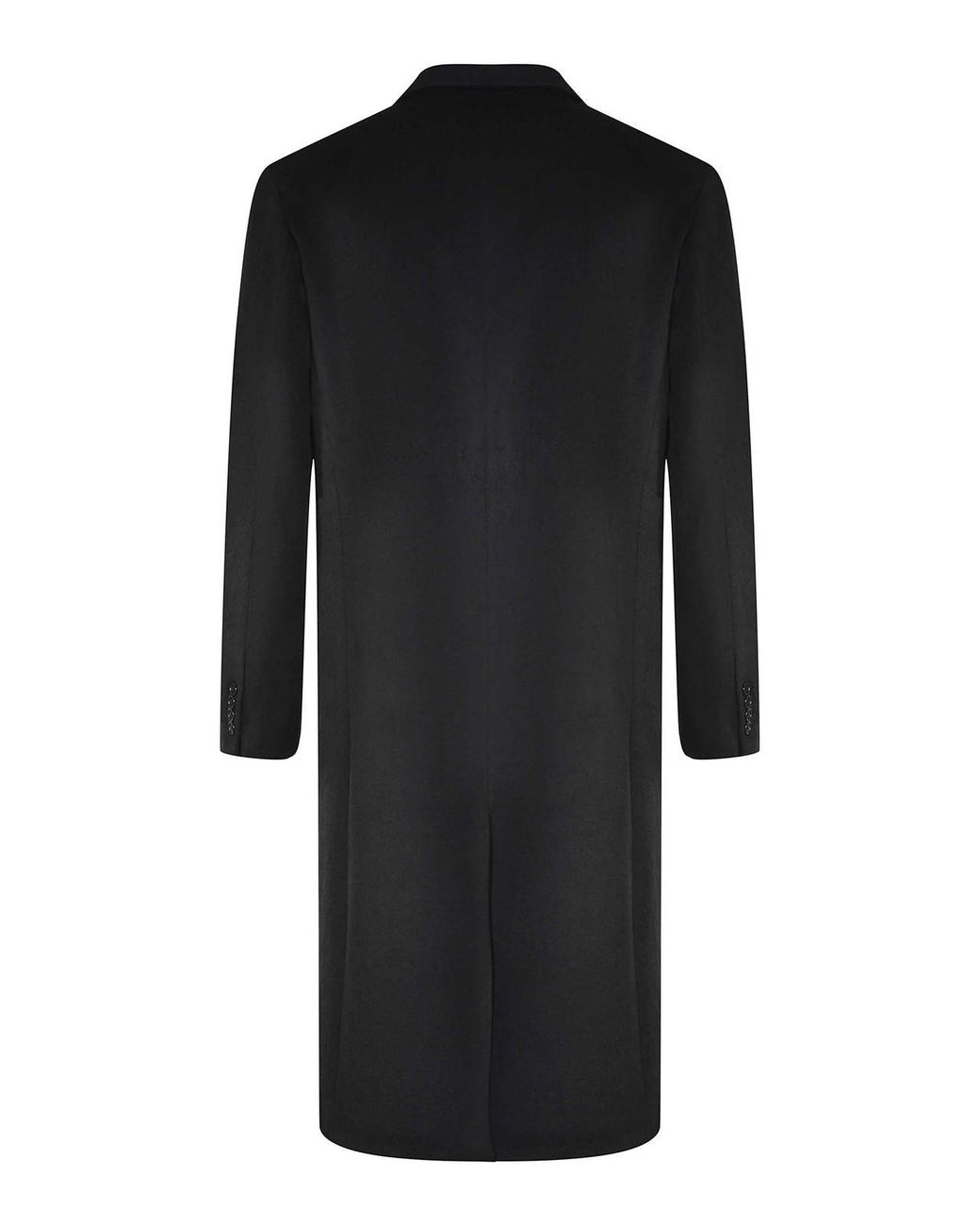 FAMILY FIRST Black Cappotto Made From A Wool Blend for men