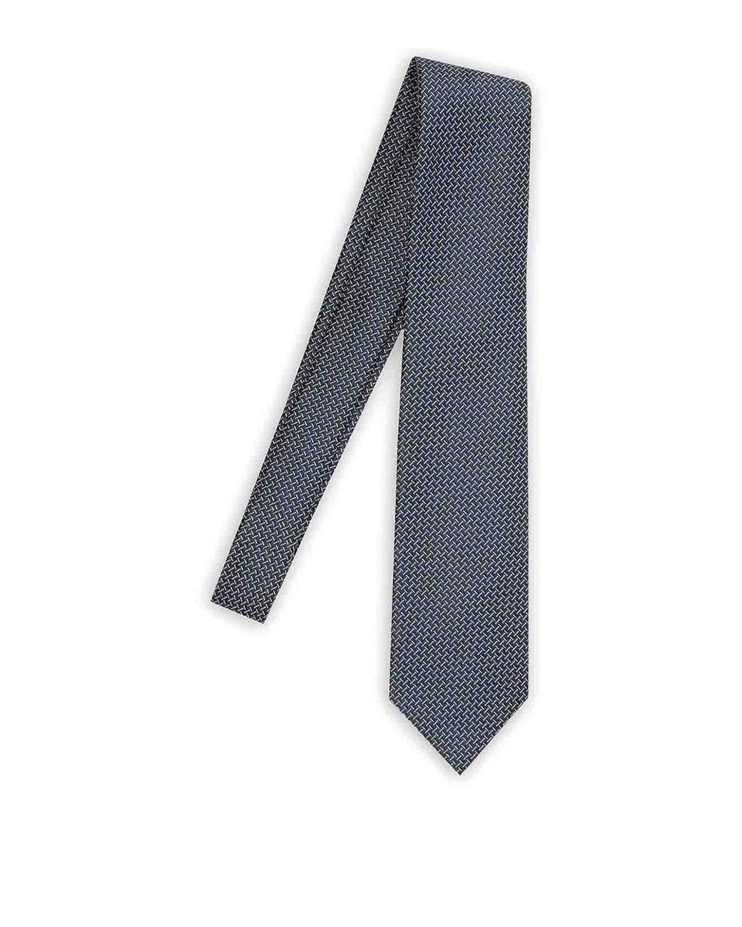 Tom Ford Blue Geometric Pattern Silk Tie for men