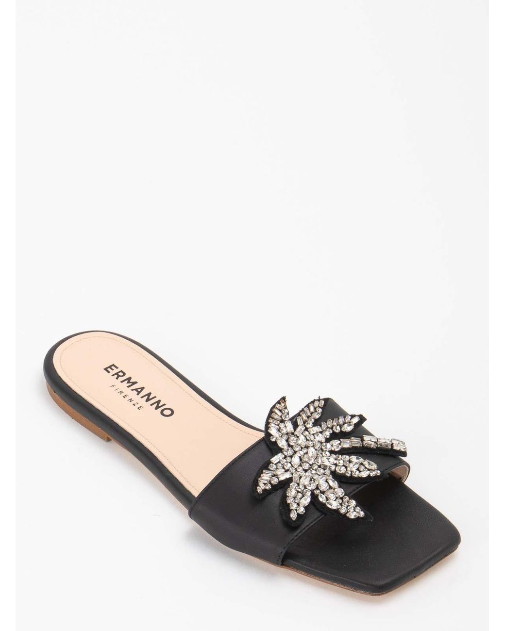 Ermanno Scervino White Slippers With Application