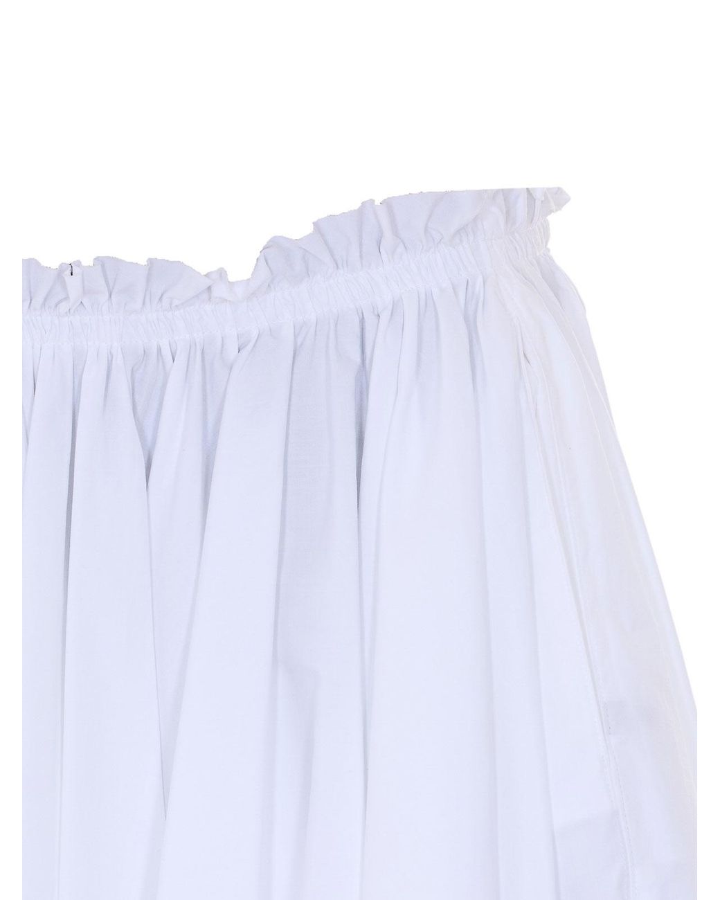 AMI White Midi Corolla Skirt