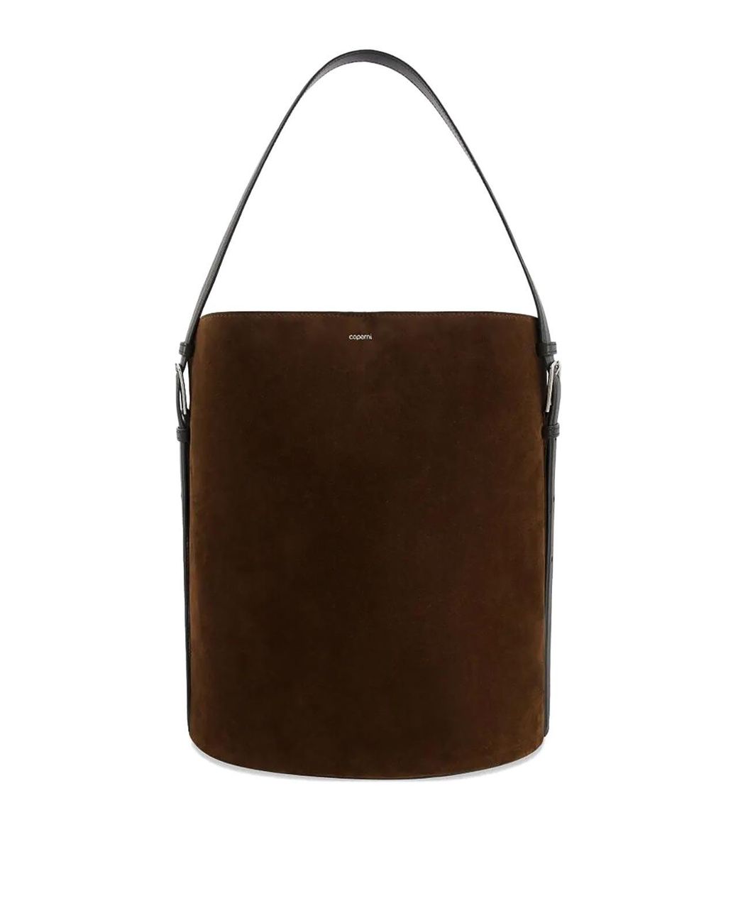 Coperni Brown Ergonomic Suede Tote Bag