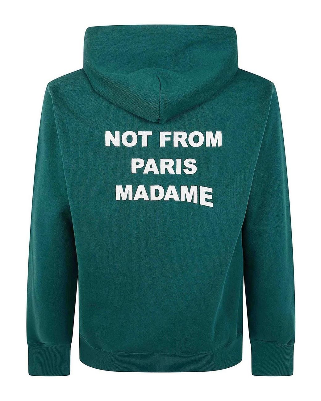 Drole de Monsieur Green Bold Slogan Hoodie for men