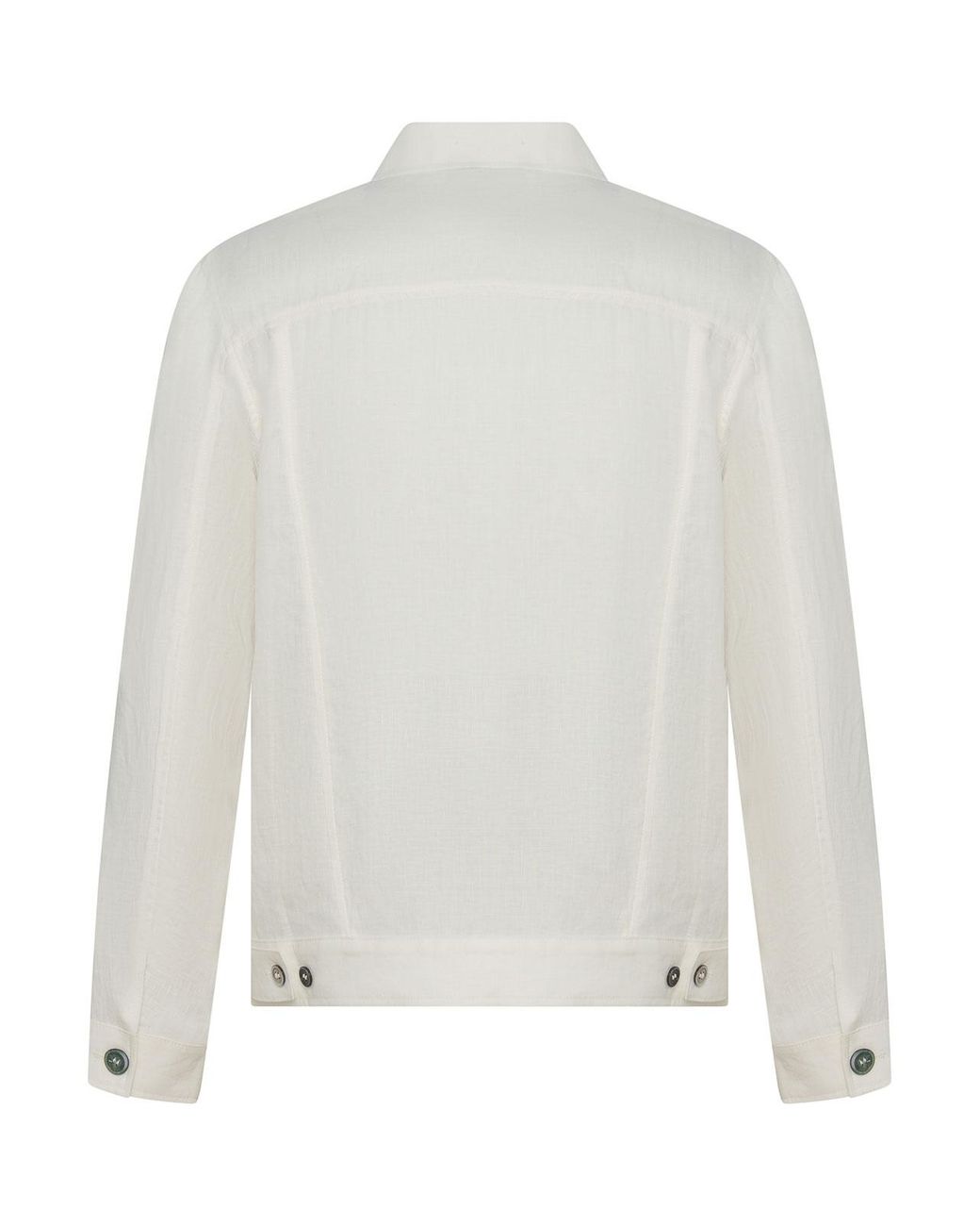 Franzese Collection White Sal Da Vinci Model Saharan Jacket for men
