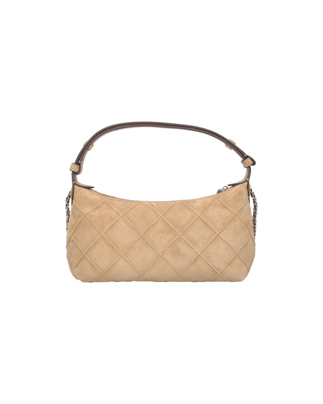 Tory Burch Natural Fleming Shoulder Pouch