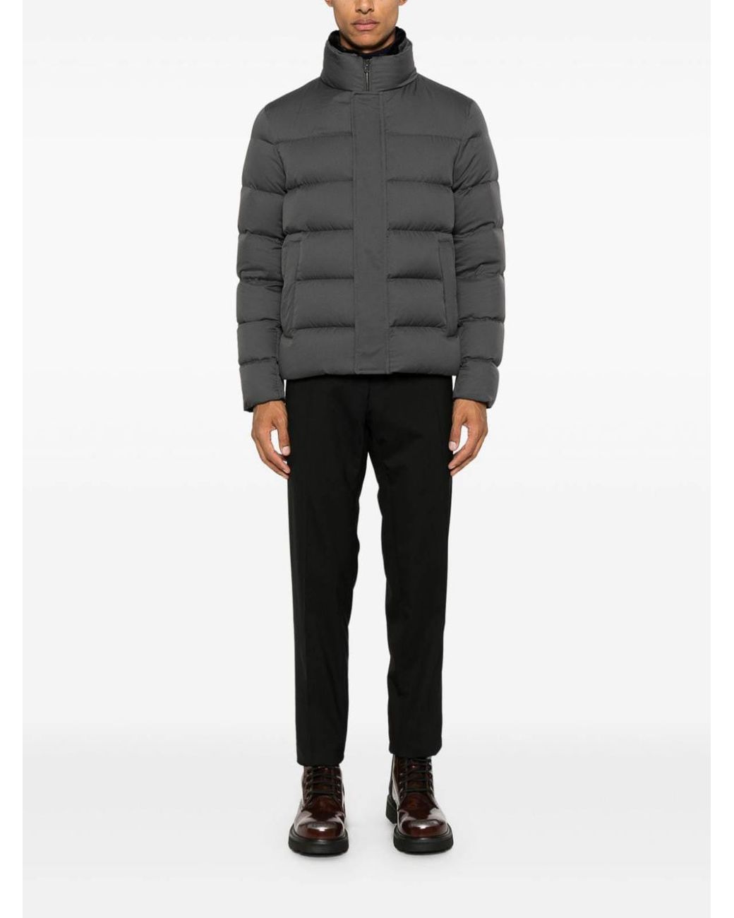 Herno Gray Down Jackets for men