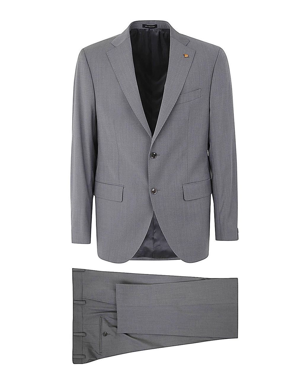 Sartoria Latorre Gray Suit With Two Buttons for men