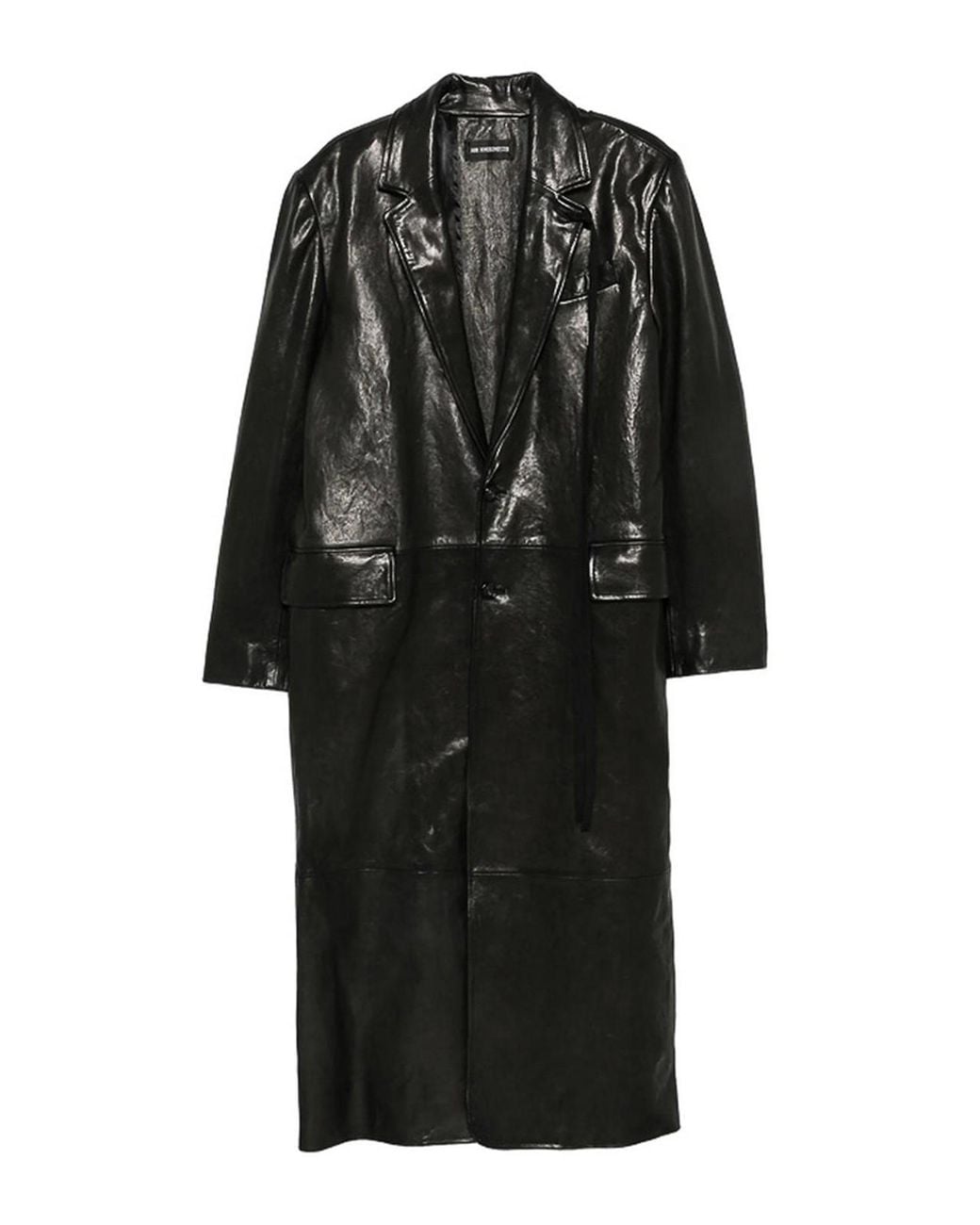 Ann Demeulemeester Black Leather Outerwear for men