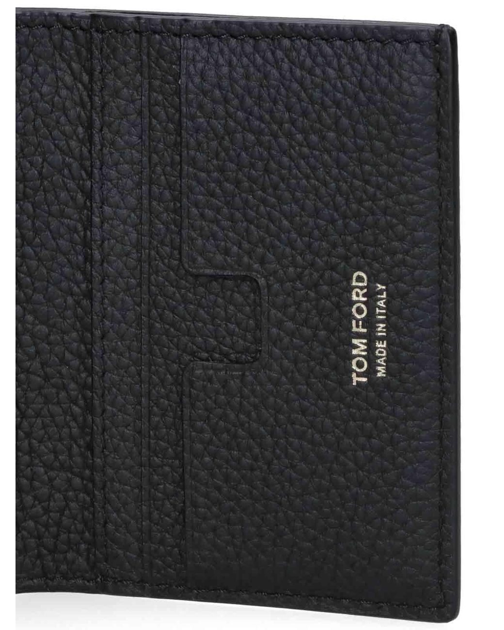 Tom Ford Black Portacarte Bi-Fold for men