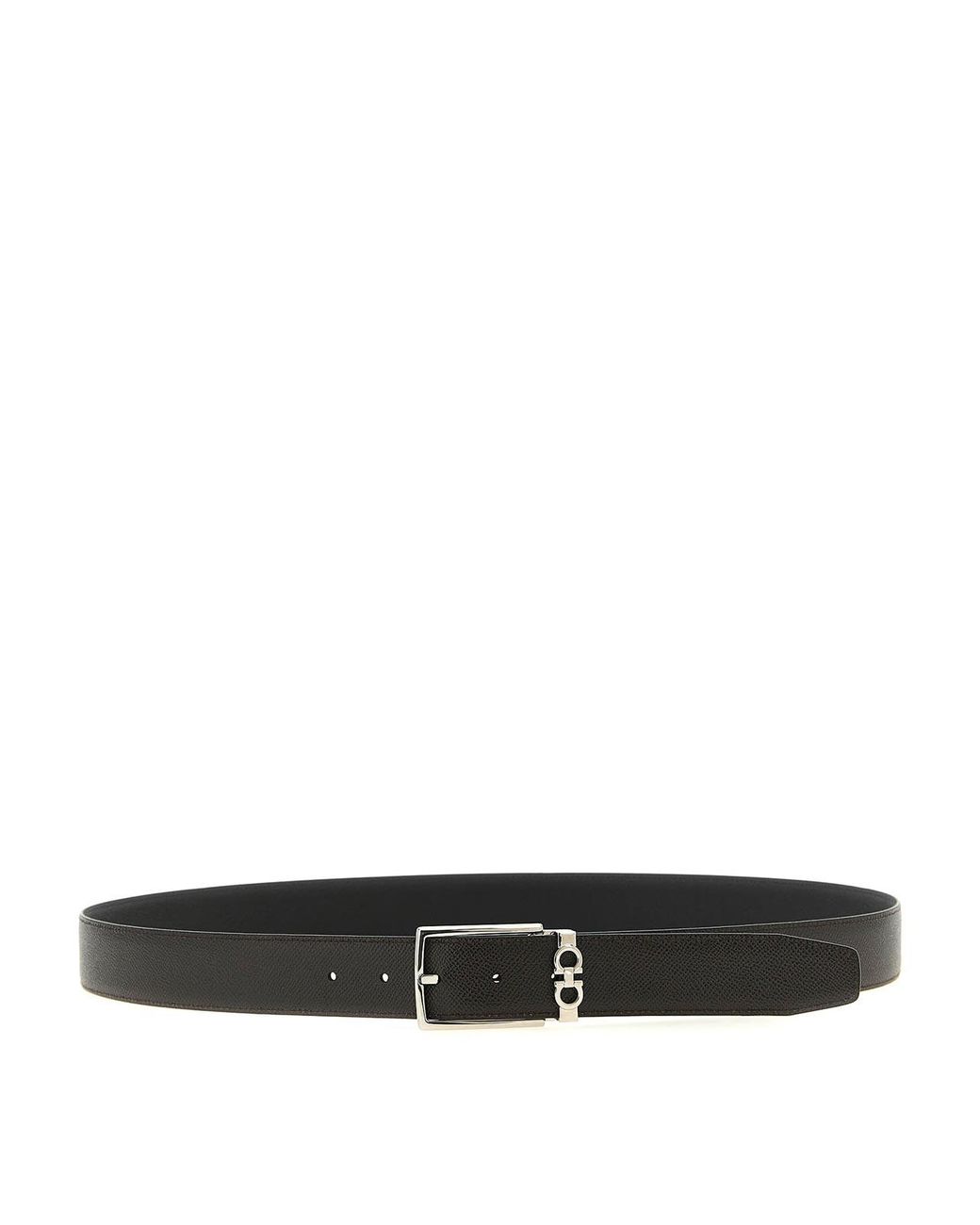 Ferragamo Black Reversible Belt for men