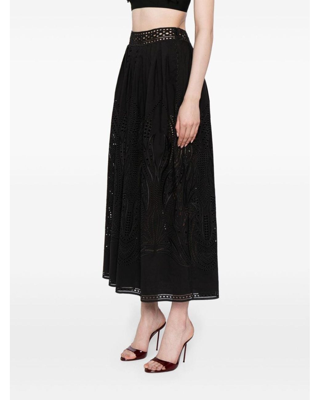 Alberta Ferretti Black Skirt