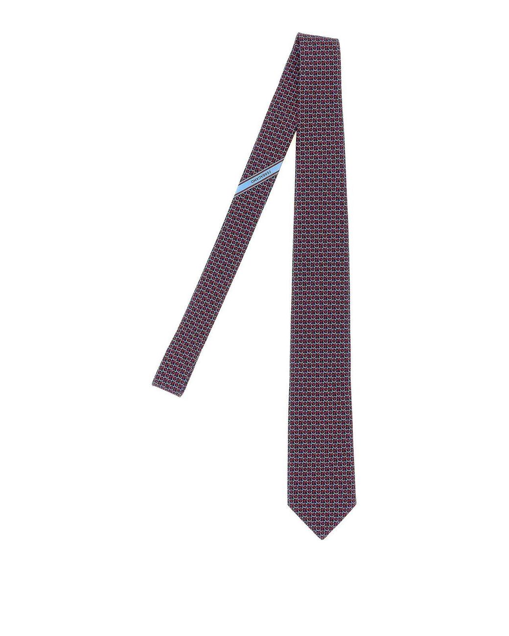Ferragamo Purple Cerchio Tie for men