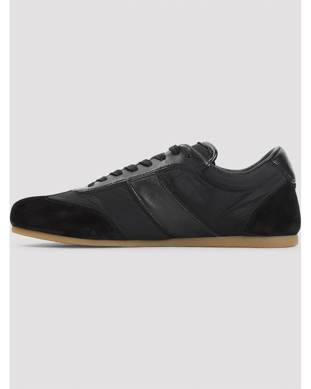 Lemaire Black Soft Runner Calf Leather Sneakers