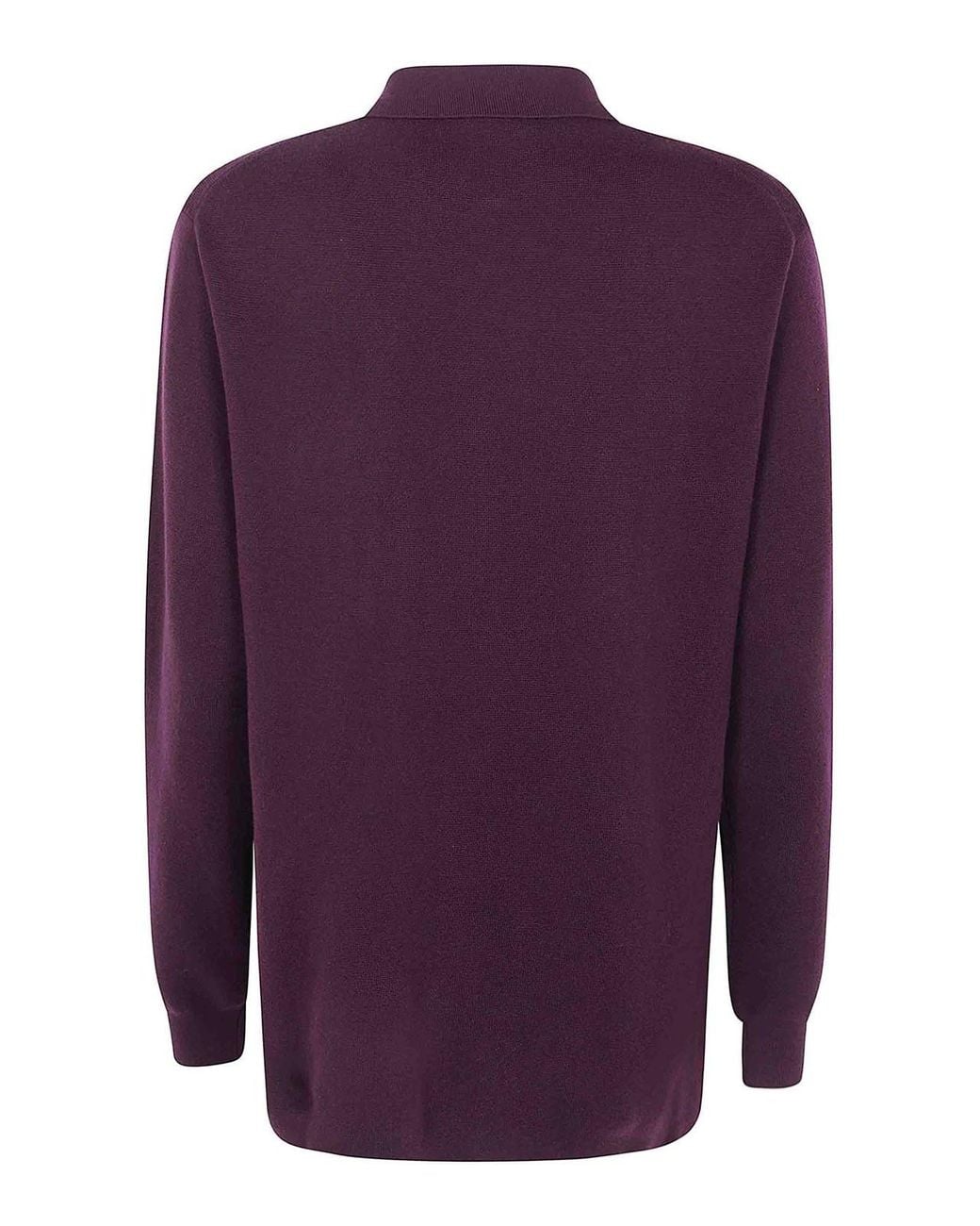 Aspesi Purple Polo Neck Sweater