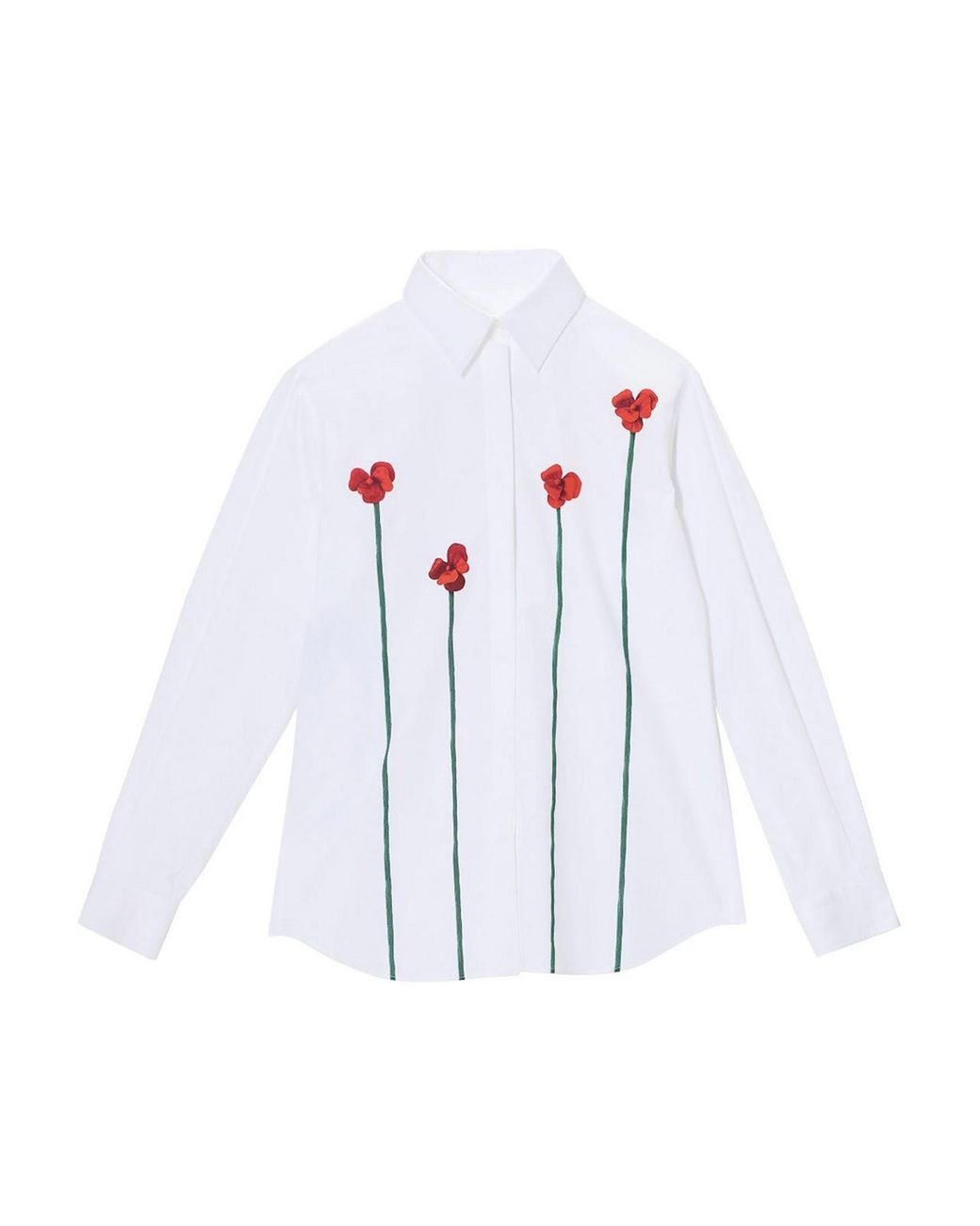 Moschino White Poppies Shirt