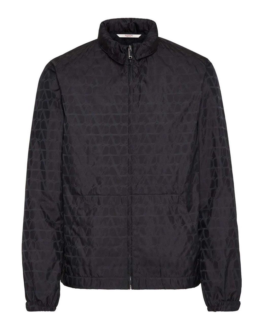 Valentino Black Nylon Windbreaker Jacket for men