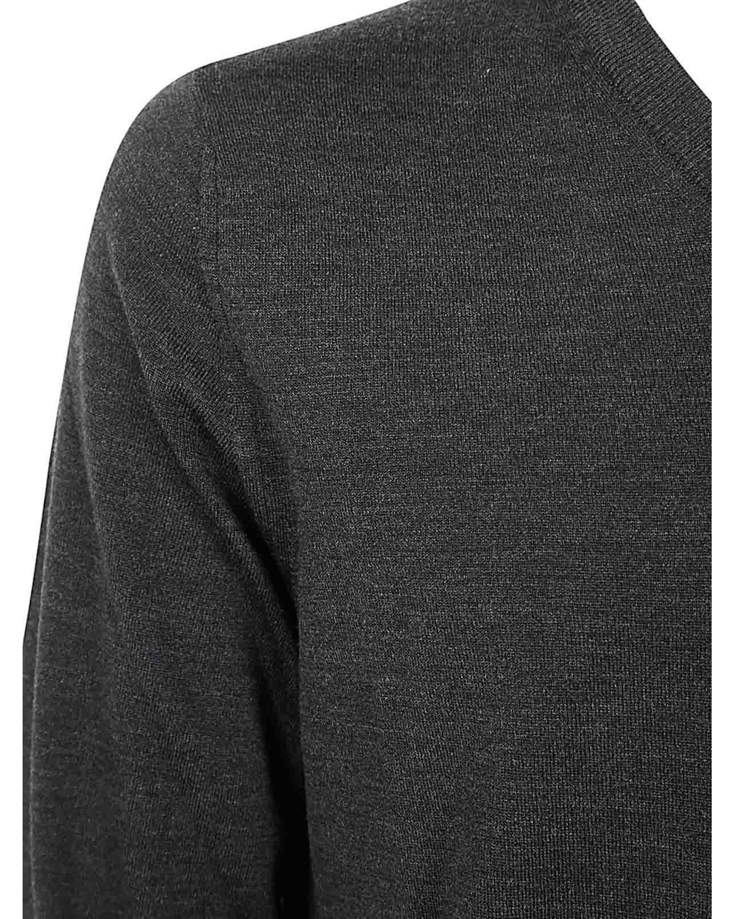 Suéter Con Cuello De Pico Zanone de hombre de color Gray
