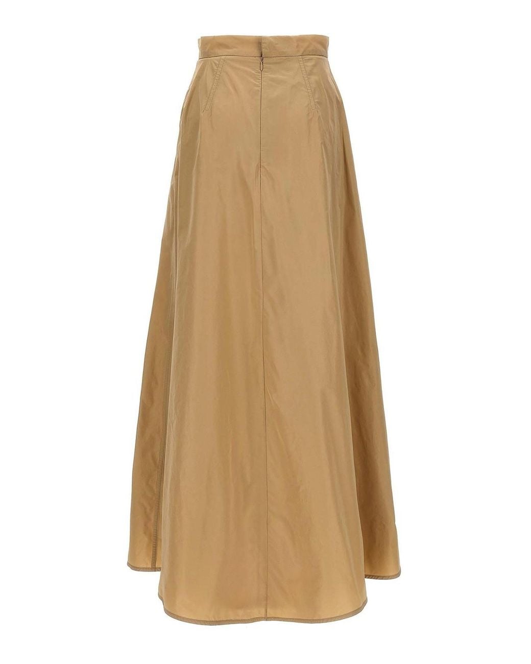 Jil Sander Natural Long Flared Skirt