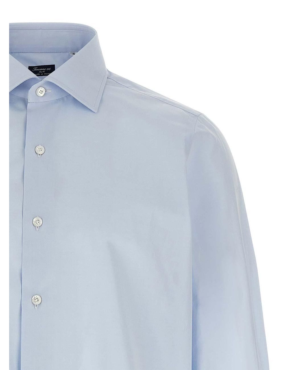 Finamore 1925 Blue Napoli Shirt for men