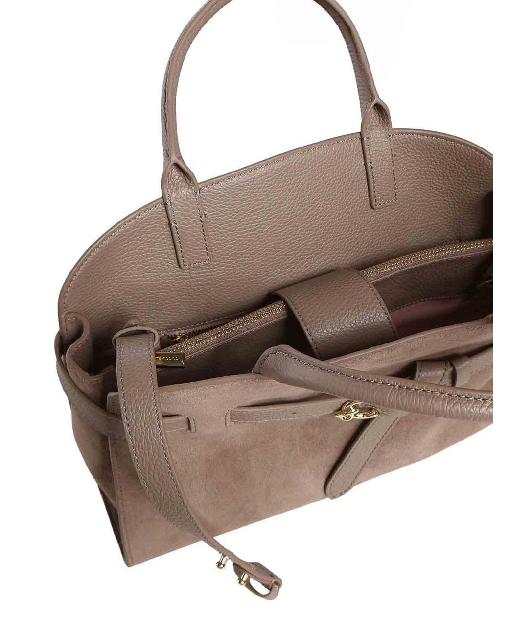 Coccinelle Brown Sabine Medium Suede Bag