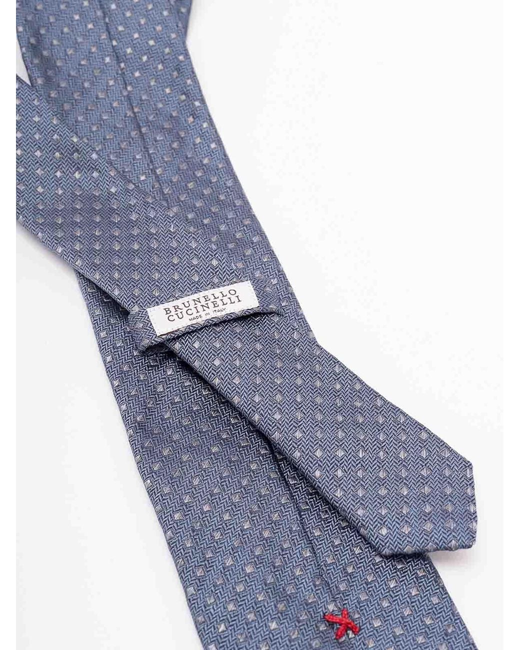 Corbata Brunello Cucinelli de hombre de color Blue