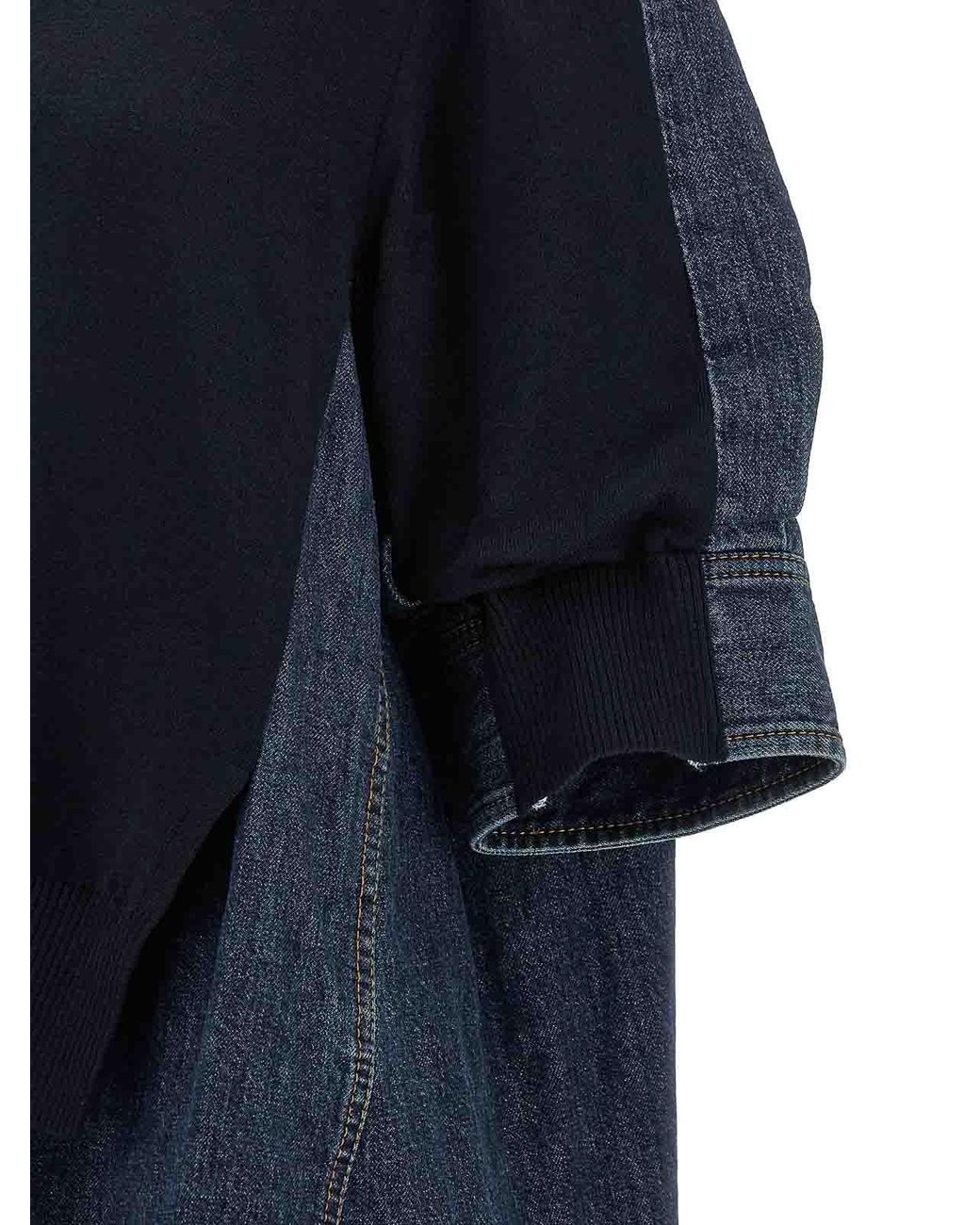 Sacai Blue Shirt Sweater