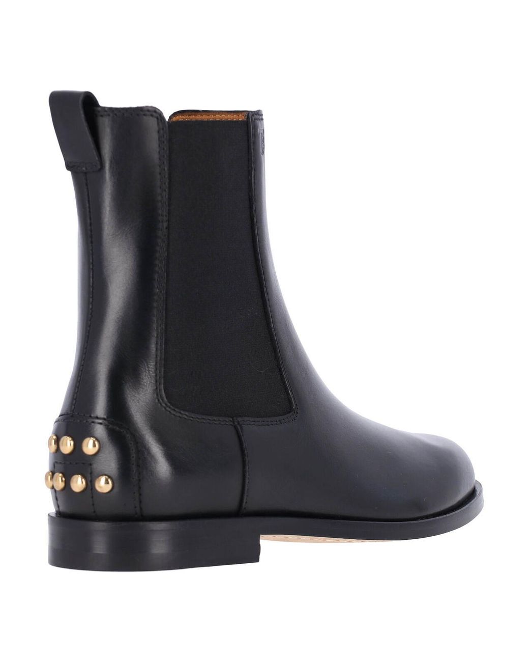 Tod's Black Leather Chelsea Ankle Boots