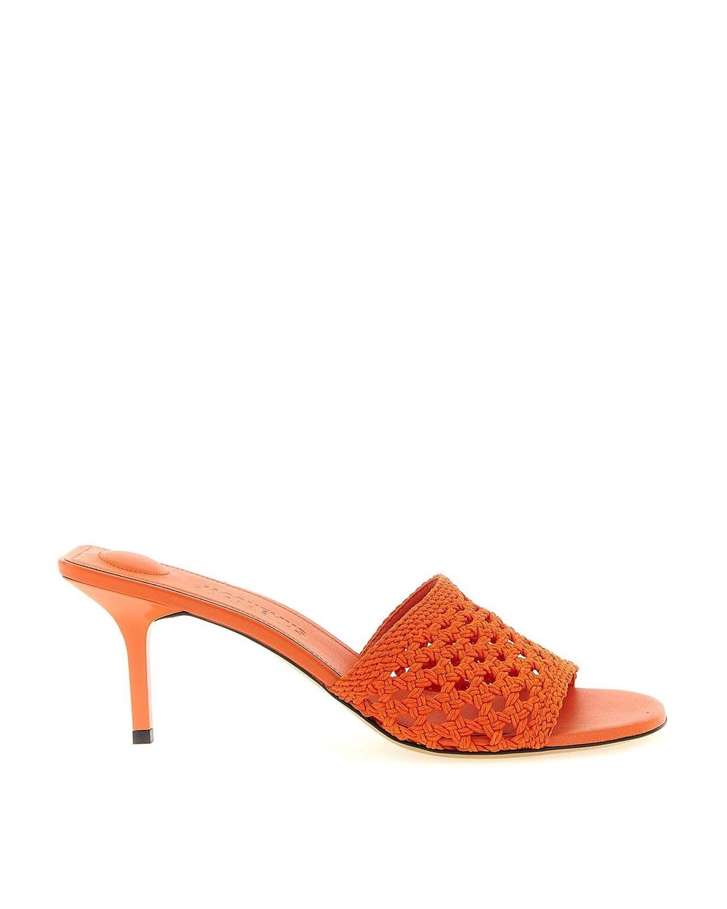 Jacquemus Orange Les Mules Cubisto Sandals
