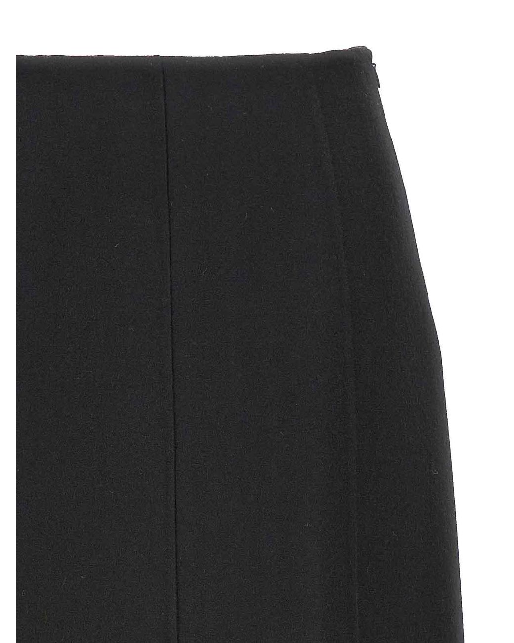 Ermanno Scervino Black Long Cloth Skirt