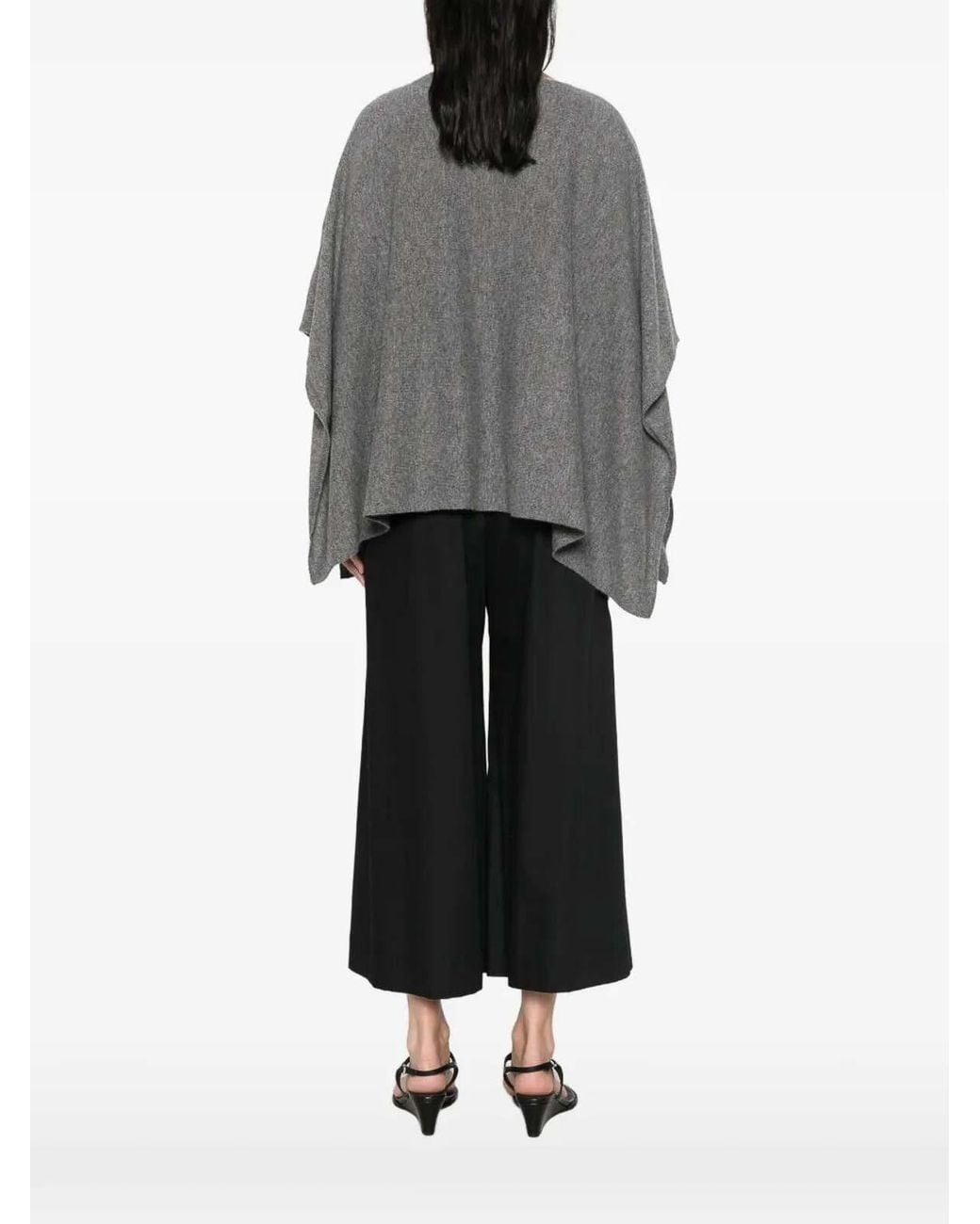 Not Shy Gray 'Pamina' Poncho