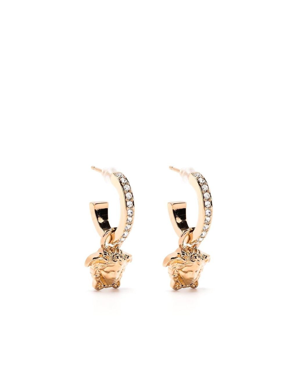 Pendientes Versace de color Metallic