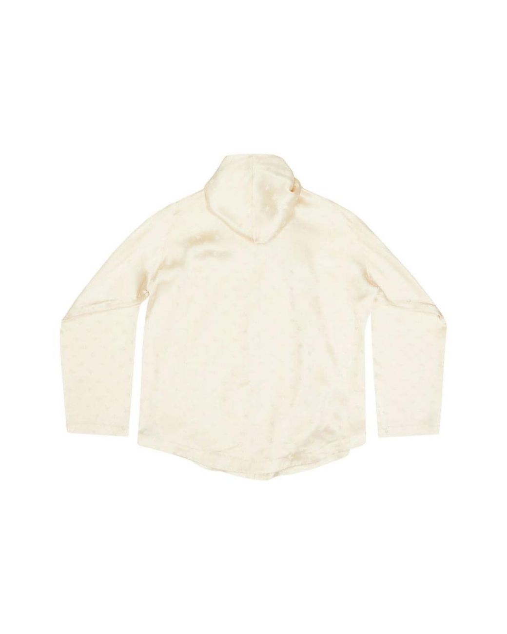 Balenciaga White Long Sleeve Hooded Blouse