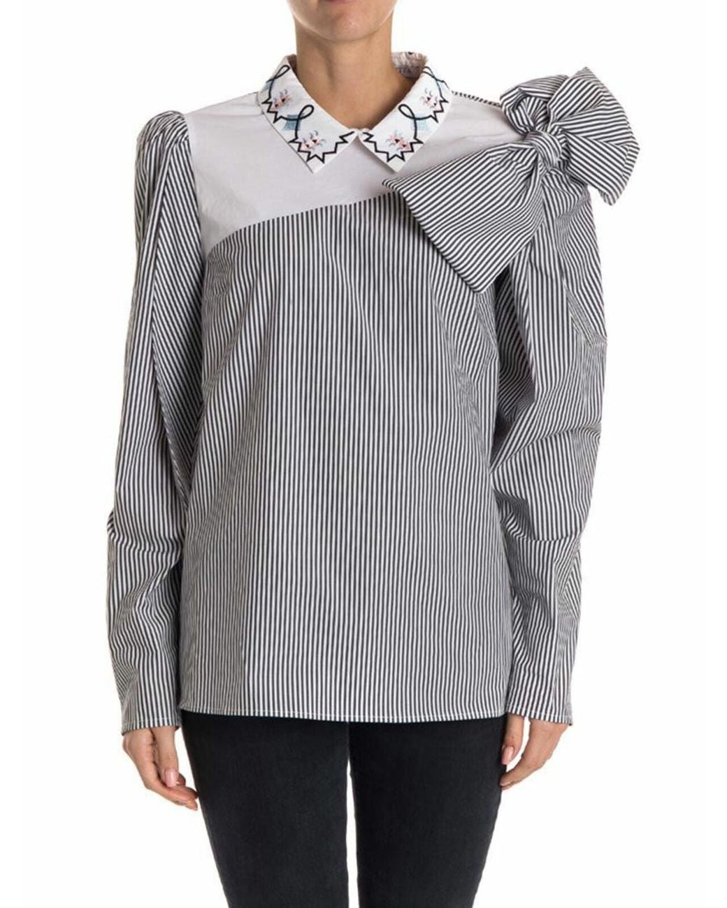 Vivetta Gray Cotton Blouse