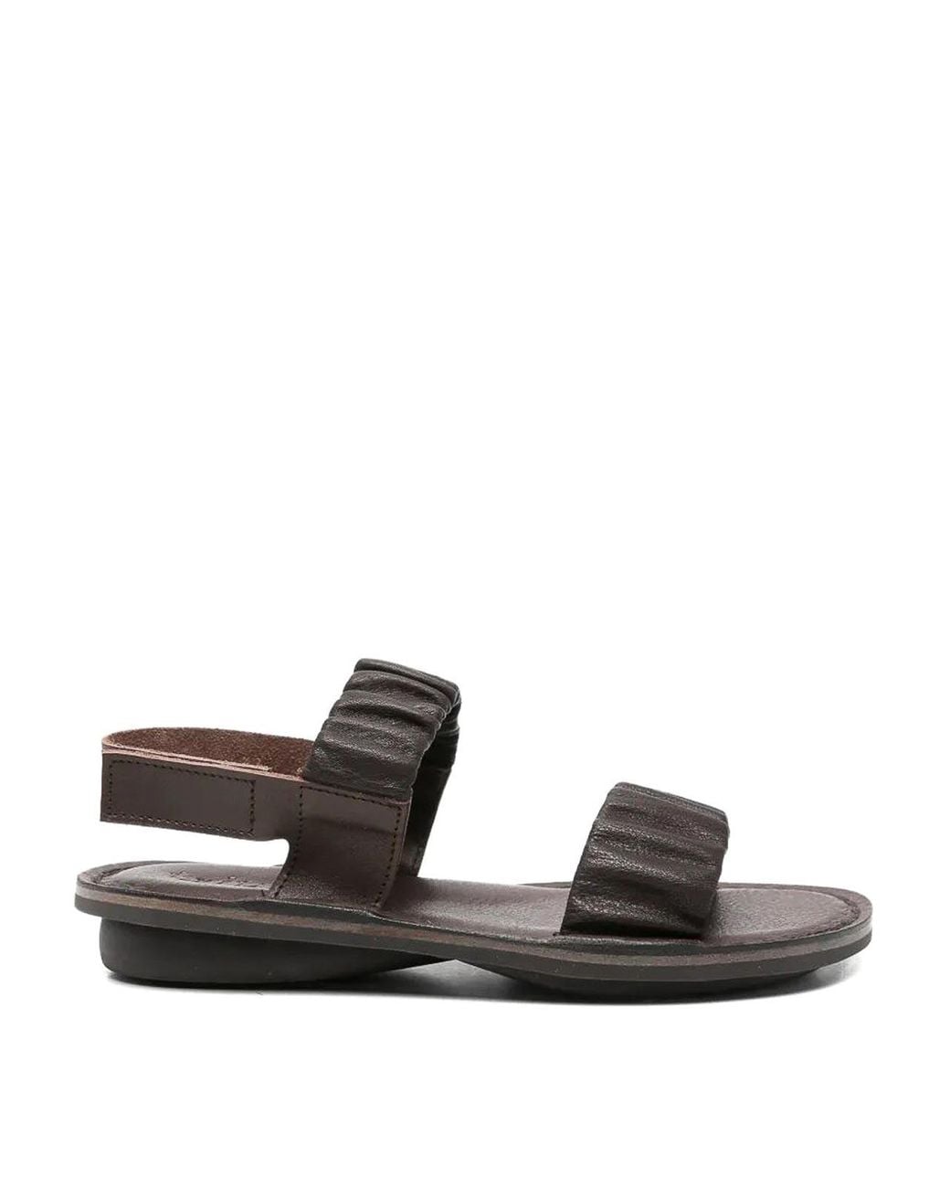 Trippen Black Pacific Flat Sandals