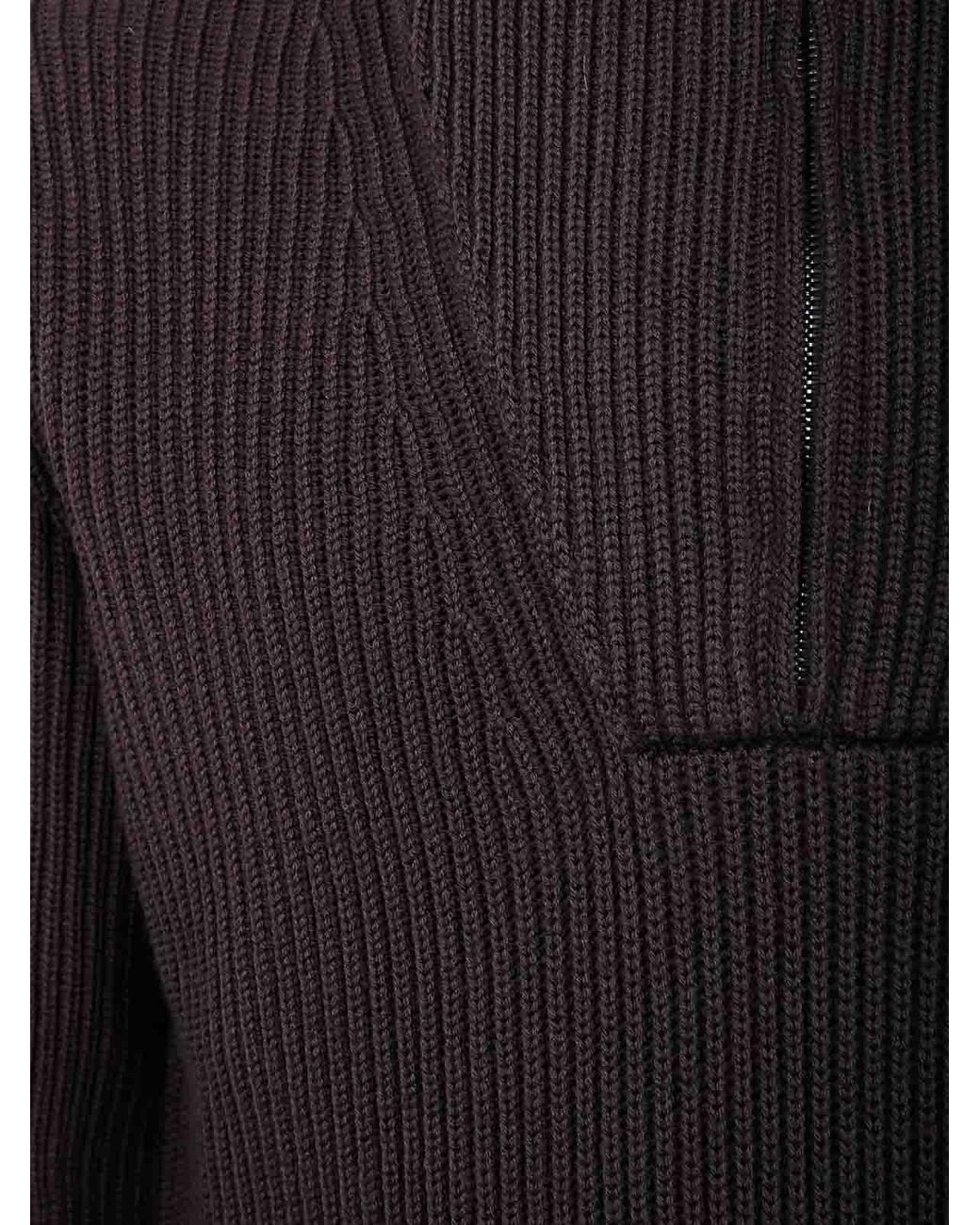 FILIPPO DE LAURENTIIS Blue Half Zip Sweater for men