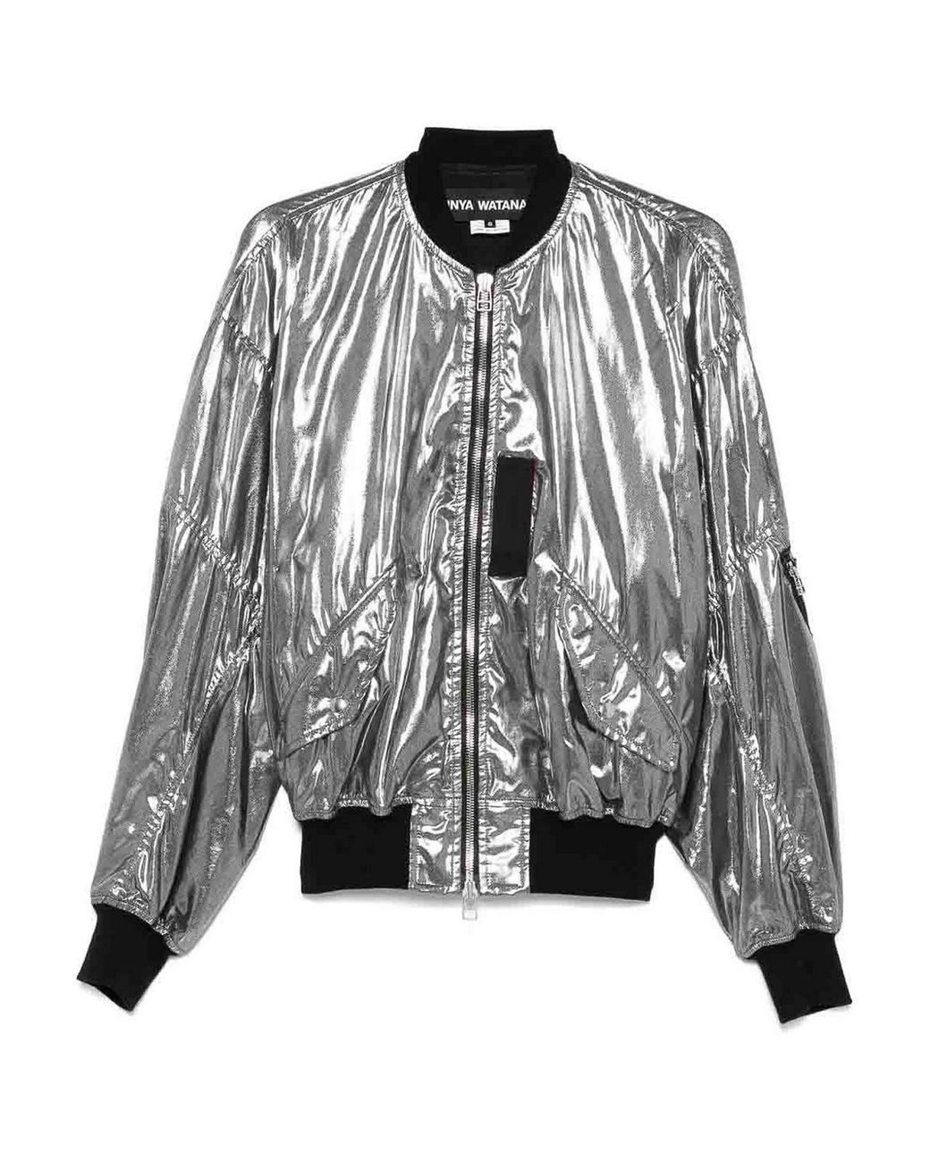 Junya Watanabe Gray Metallic Effect Bomber Jacket