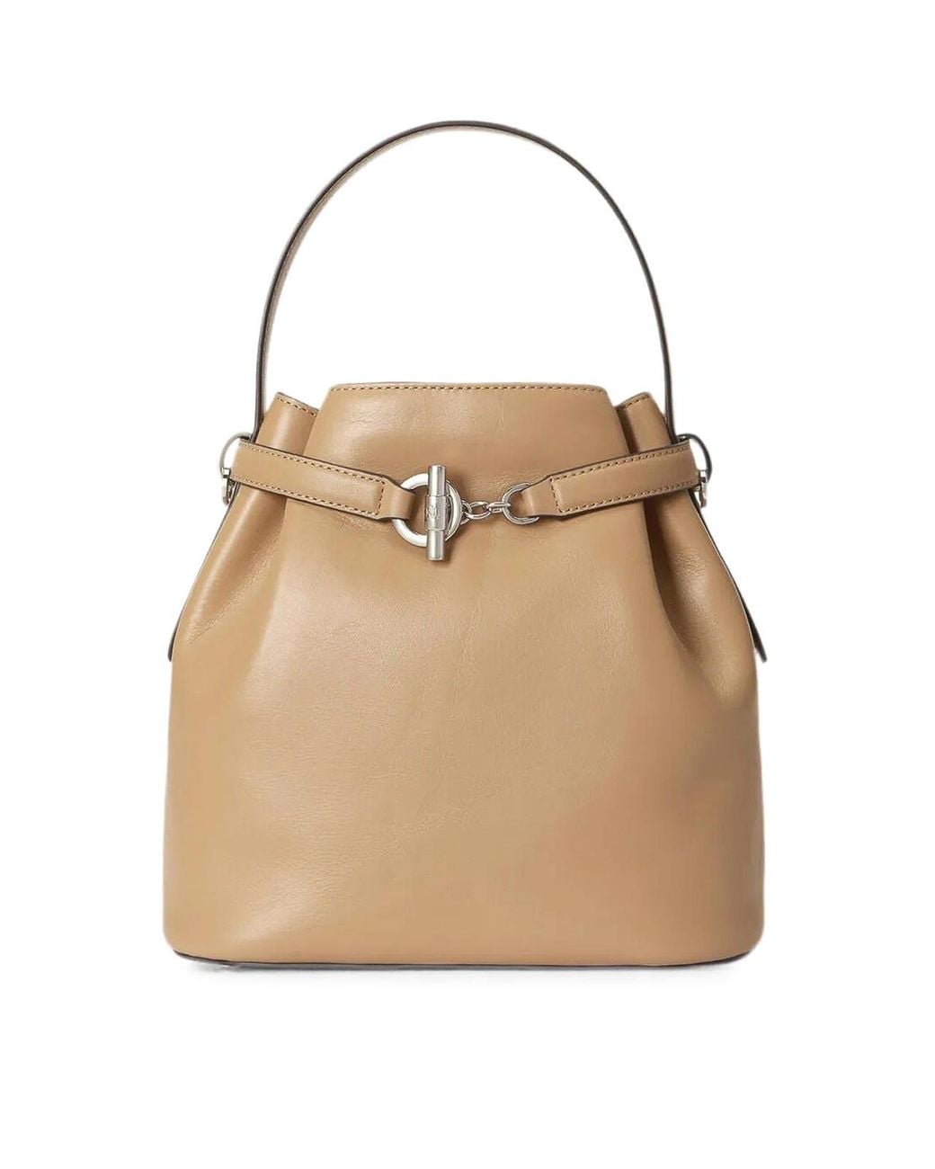 Ralph Lauren Natural Blke Medium Bucket Bag
