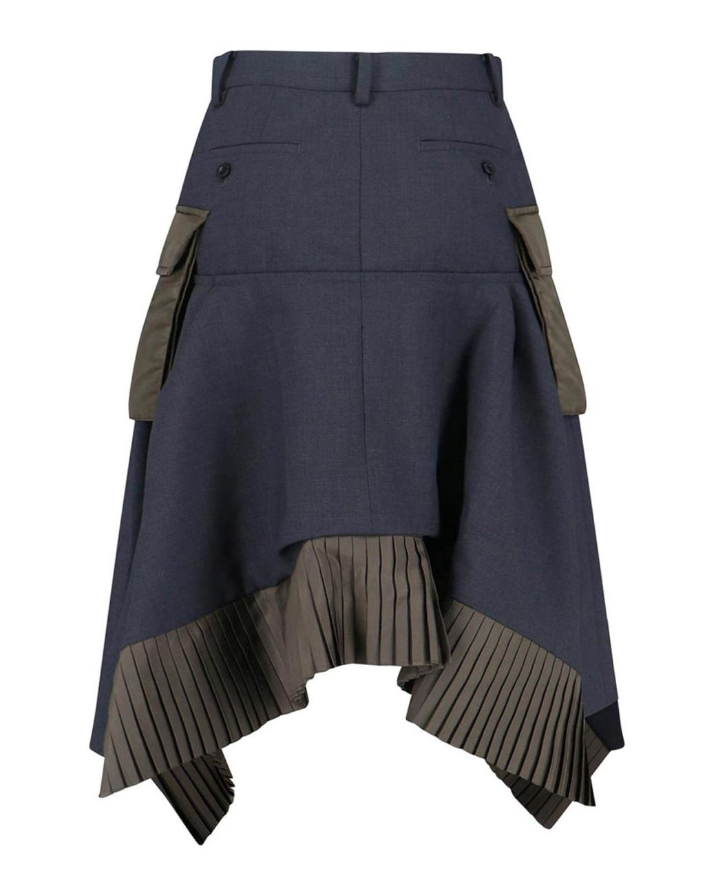 Sacai Blue Midi Skirt
