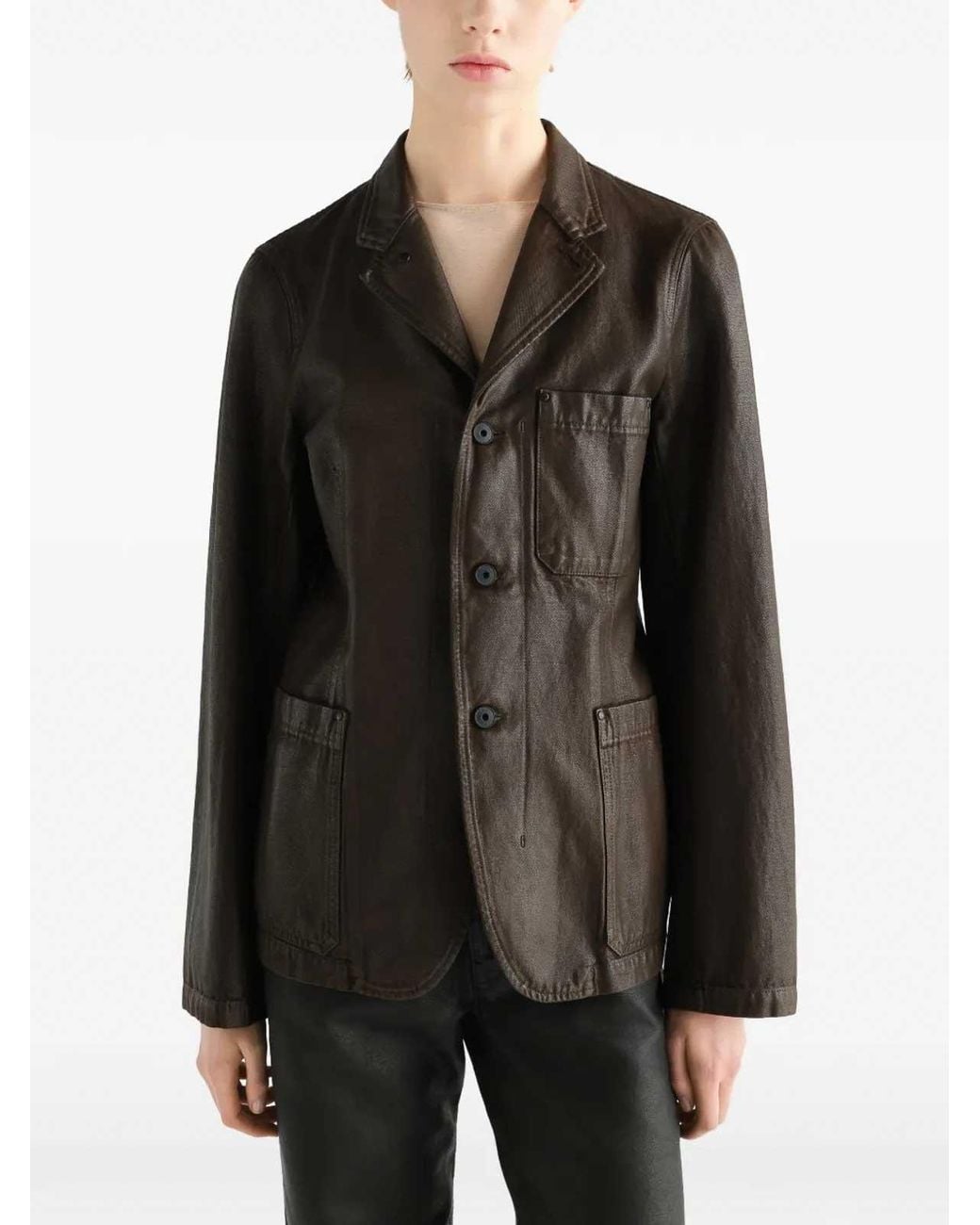 Lemaire Black Jacket Workwear Tailored