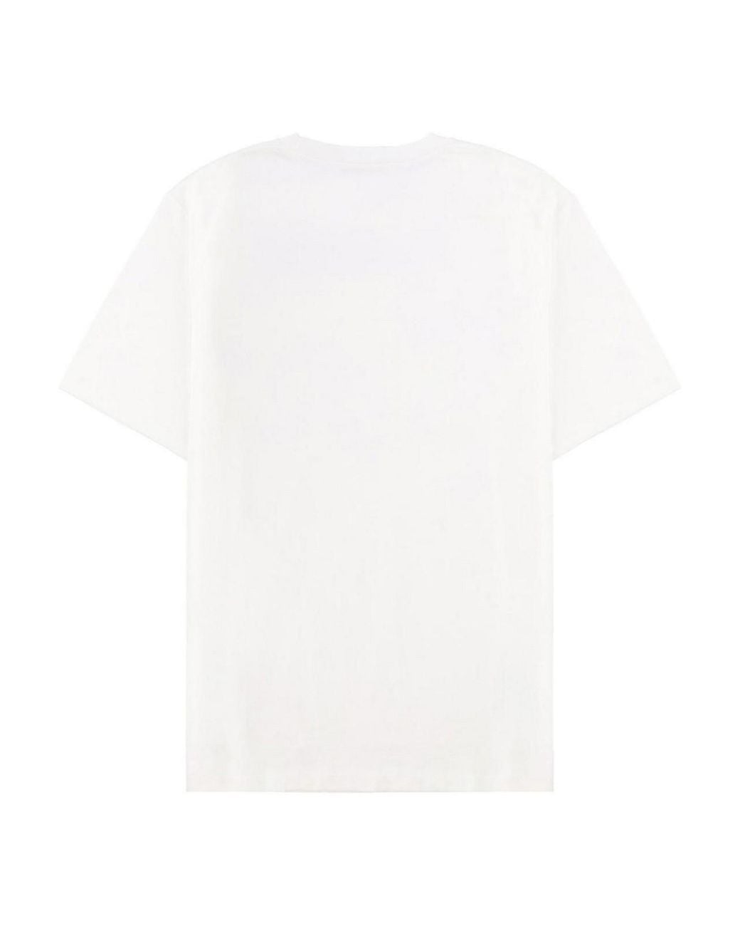 Balmain White T-Shirt With Logo for men