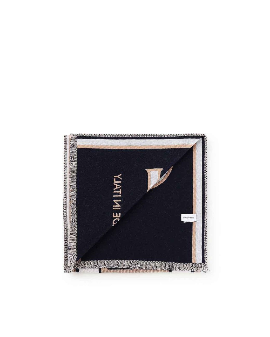 Ferragamo White Maxi Scarf Logo for men