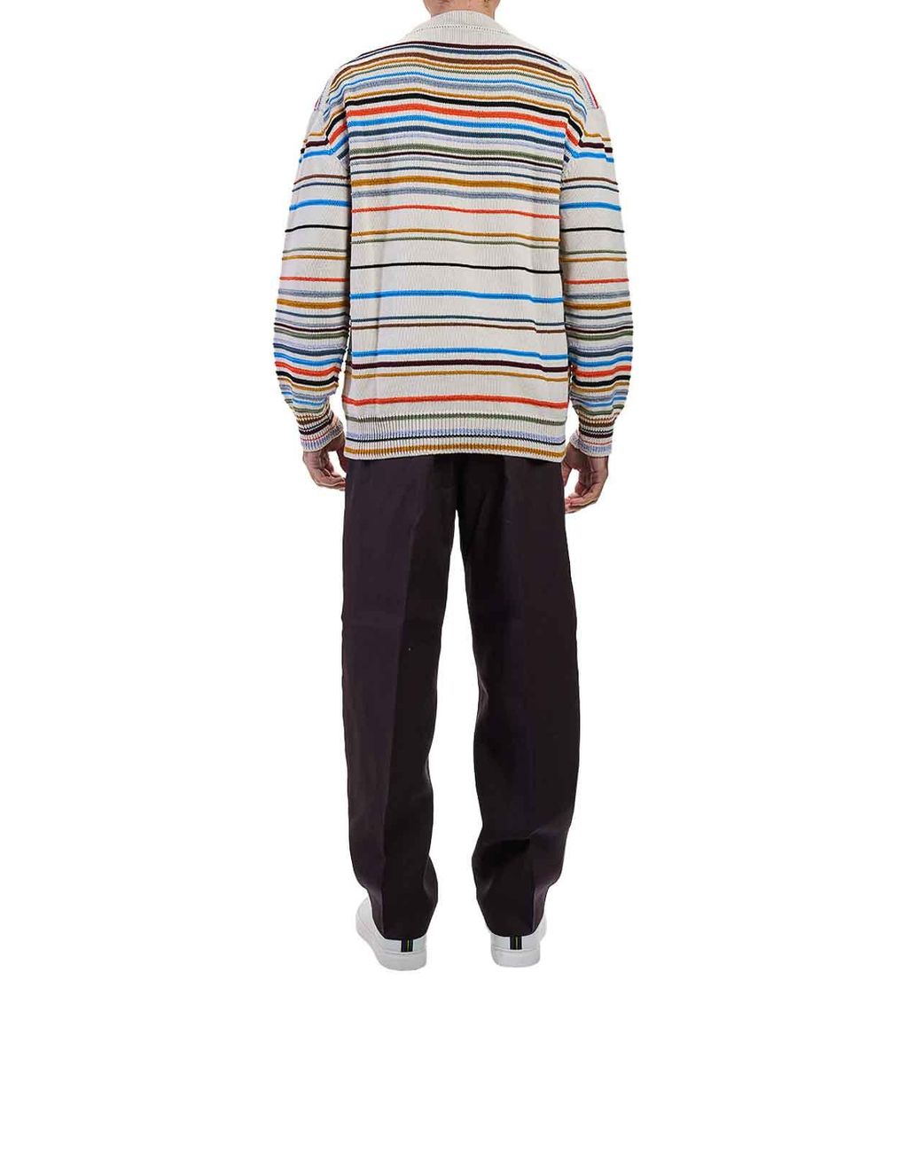 Paul Smith Blue Classic Stripe Cardigan for men
