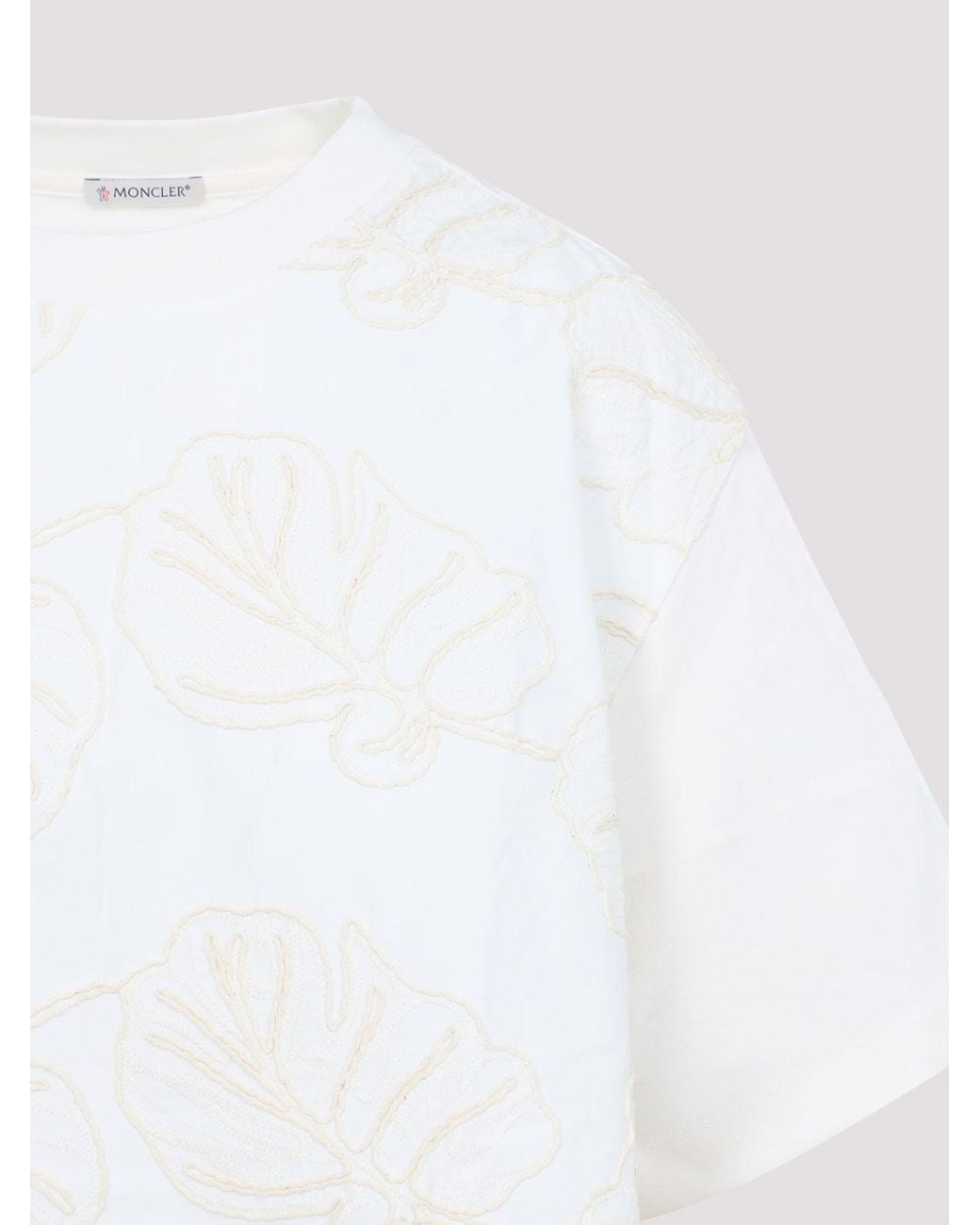 Moncler White Ss T-Shirt
