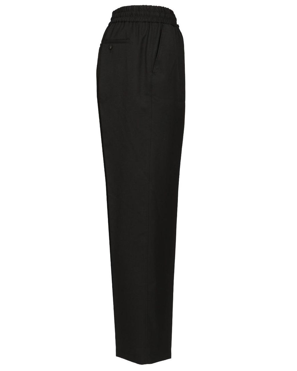 Drole de Monsieur Black Droit Laine Trousers for men