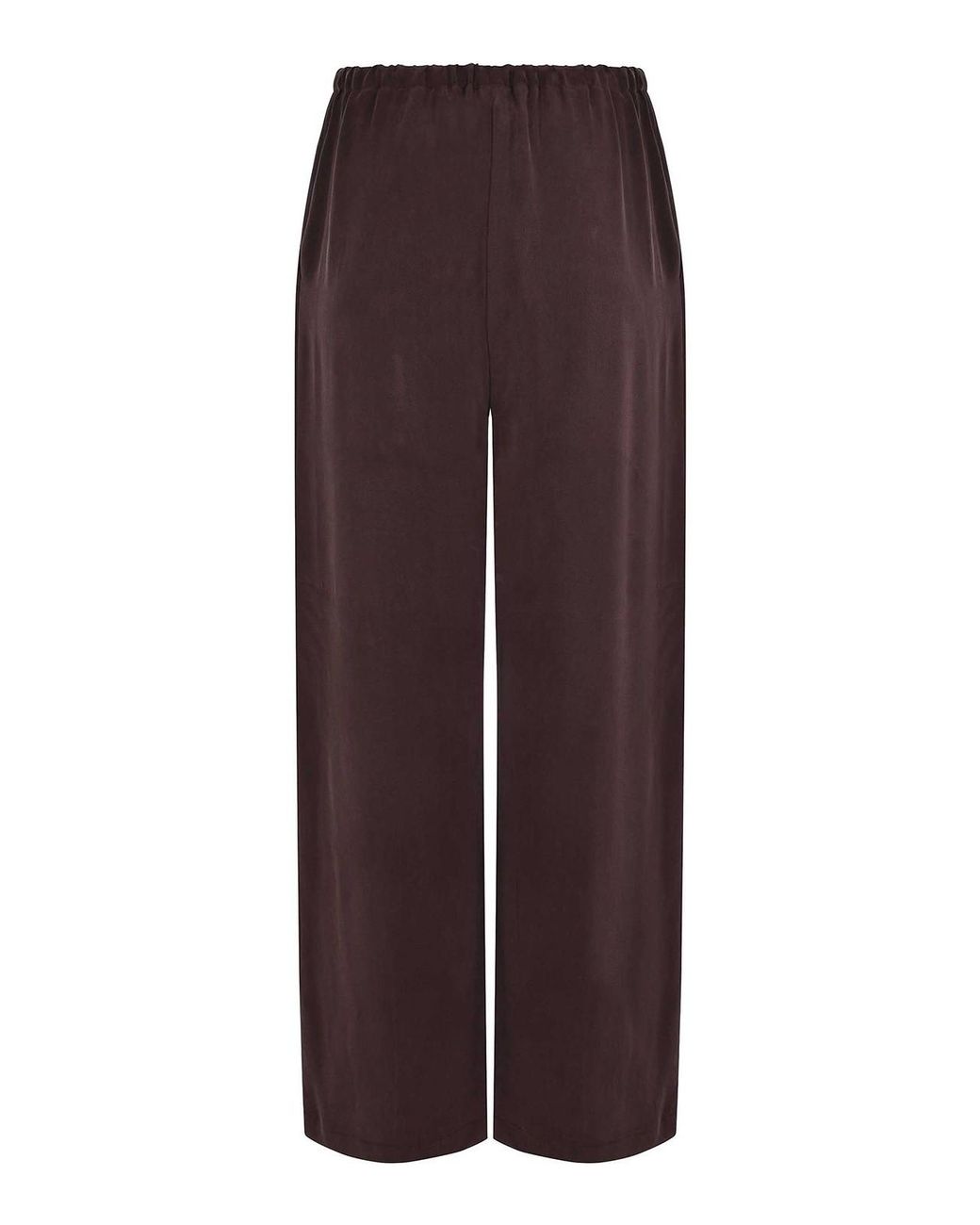 Alysi Purple Trousers Made Of Silk