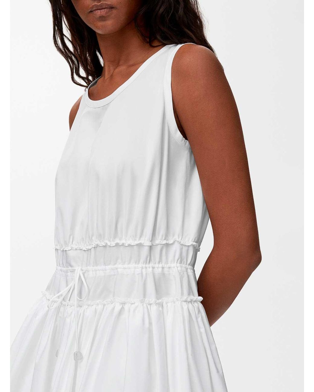 Jupe Midi Loewe en coloris White