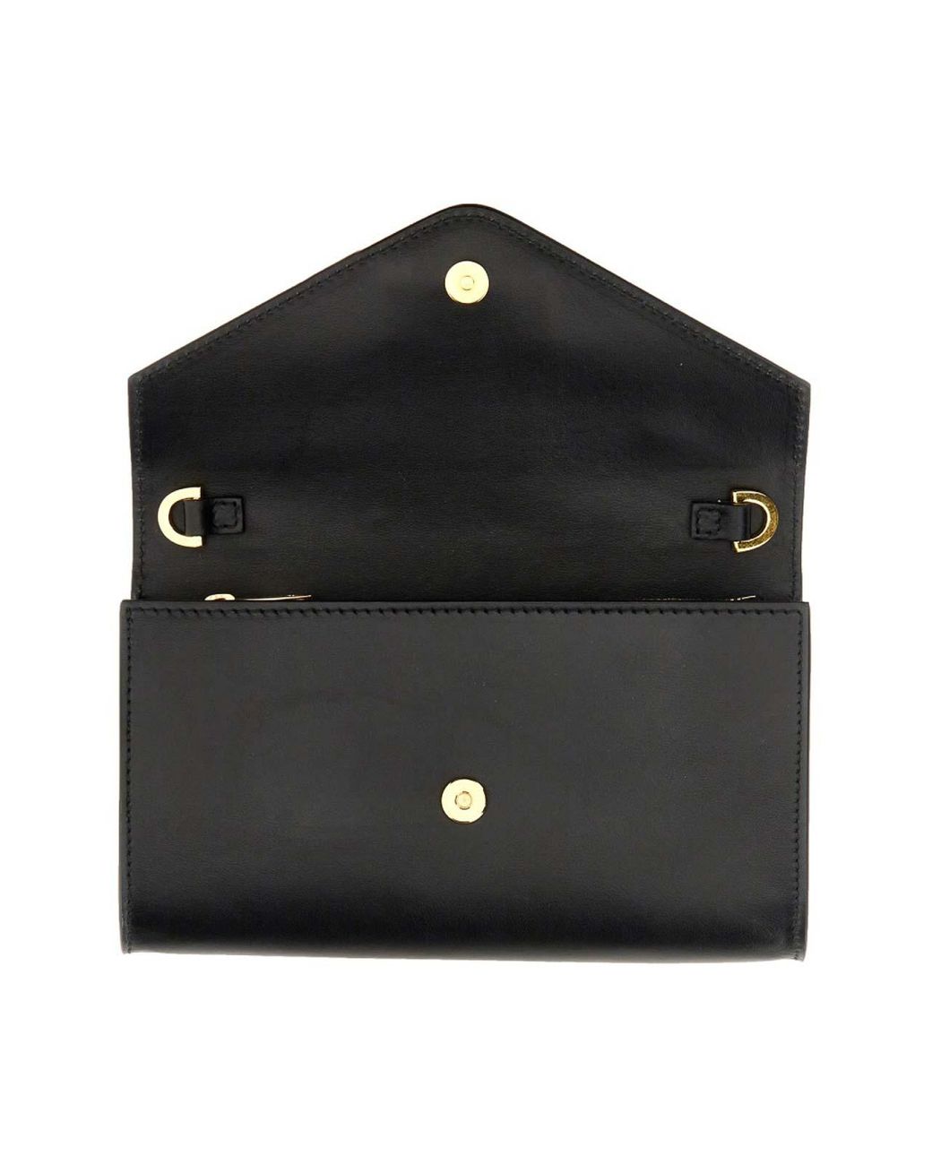 N°21 Black Wallet With Chain And Logo