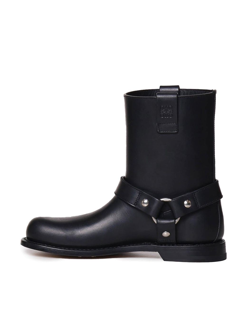 Loewe Black Smooth Leather Pull-On Boot