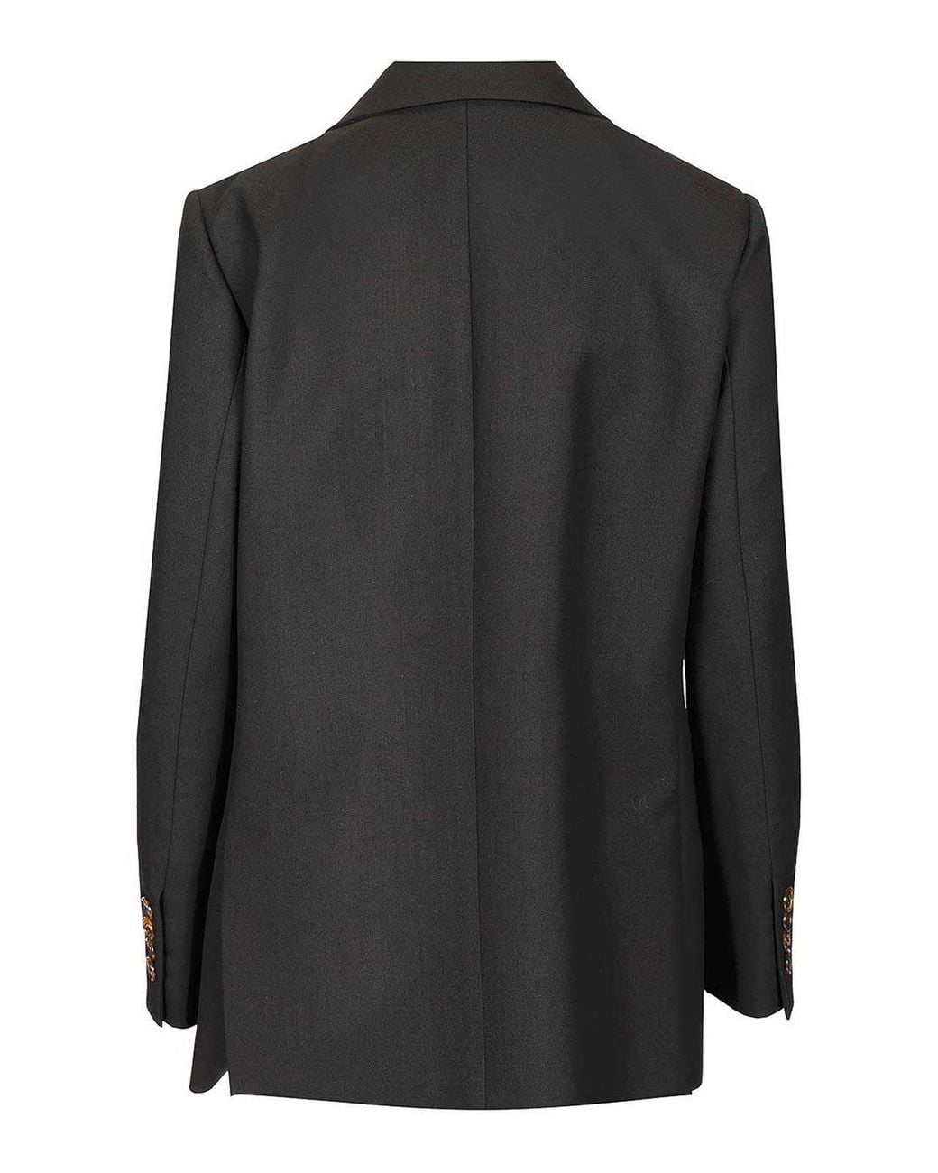 Blazé Milano Black Alcanara Double-Breasted Blazer